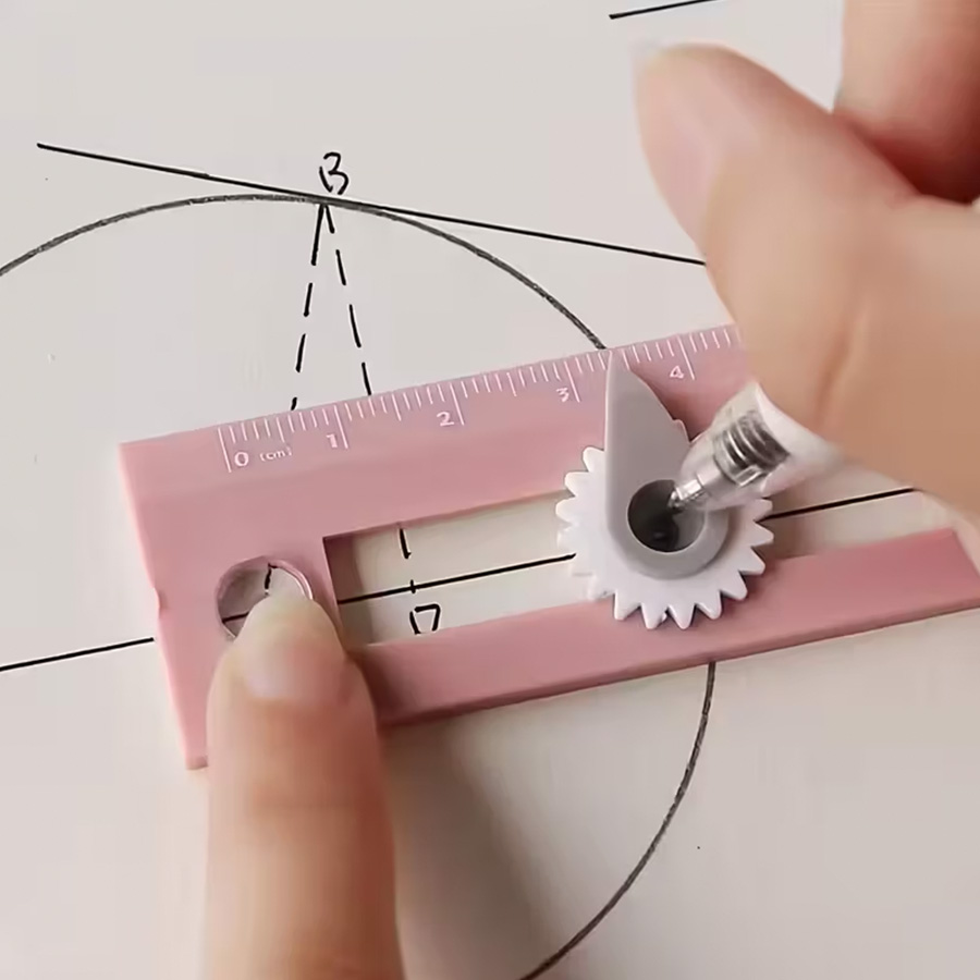 Compass Geometry Set - Two-in-one Compasses Color Multifunctional Drawing Circle