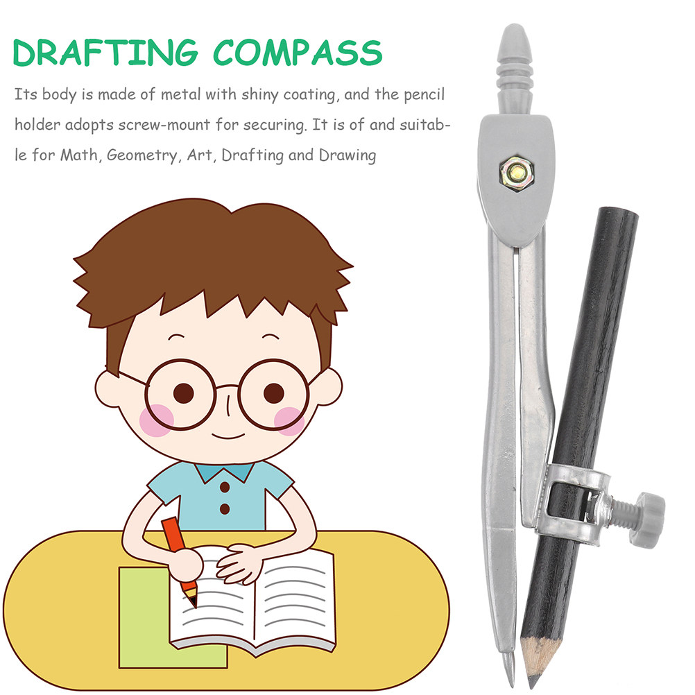 5Pcs Geometry Compass Set Hard - огляд і ціна Compass Geometry Set