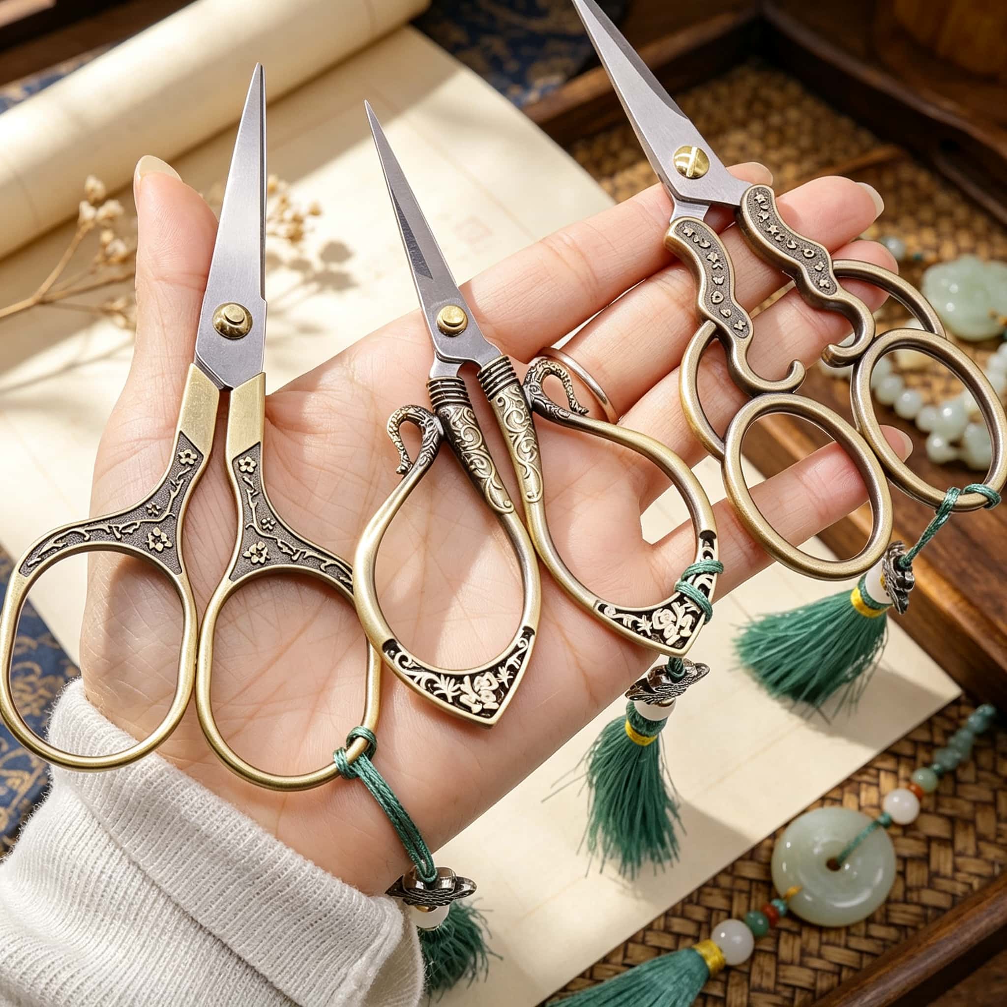 Vintage Sewing Scissors 3Pcs S - огляд і ціна Scissors Stainless Craft