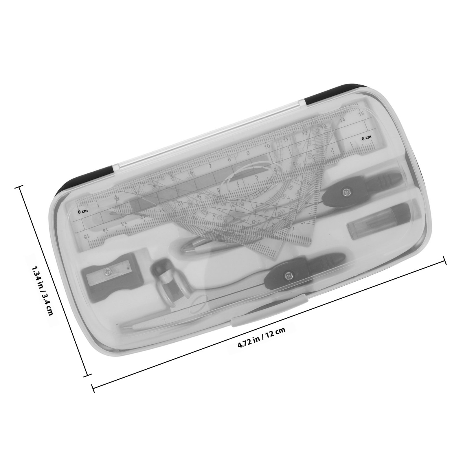 1SET Geometry Protractor Ruler - огляд і ціна Compass Geometry Set