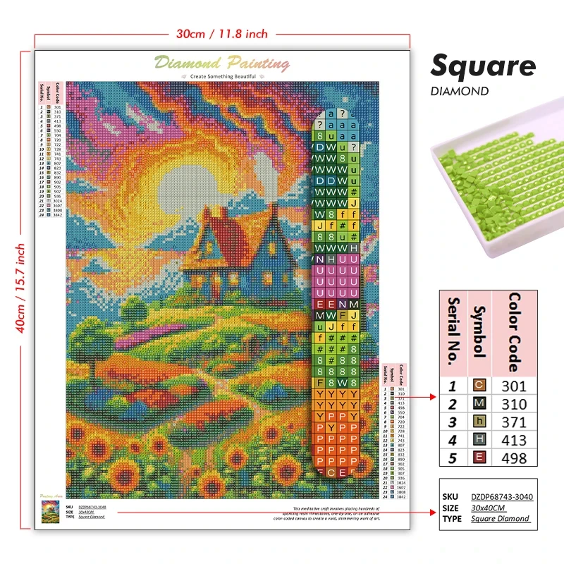 DIY 5D Diamond Painting, Cozy  - огляд і ціна Ideal Stationery & Office Supply